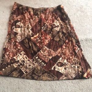 Bobbie Brooks Brown Tan Mini Skirt